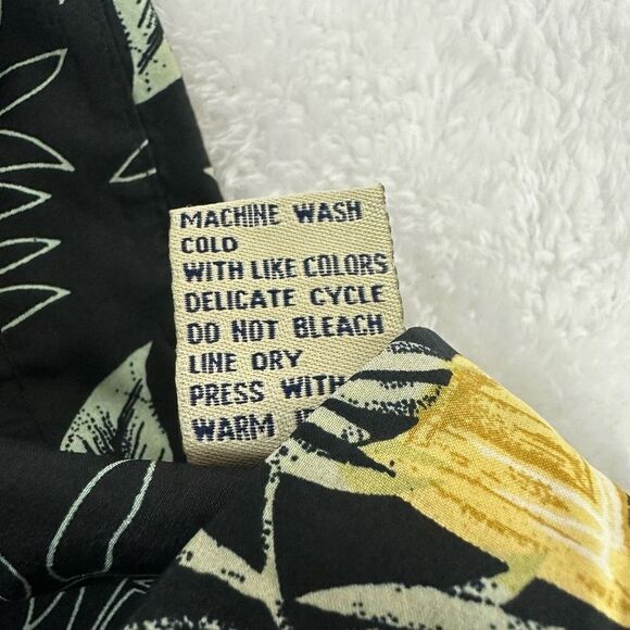 Summa Men's Size M Silk Button Up Hawaiian Aloha Shirt Tropical Cocktail Print‎ - Picture 8 of 10